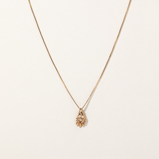 10k Yellow Gold Clown Pendant & Necklace | 20 |