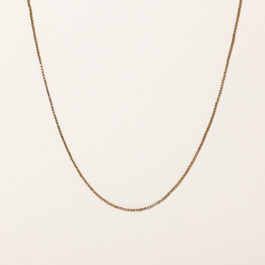 10k Yellow Gold Box Link Chain | 26 |