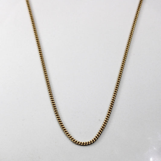 10k Yellow Gold Cable Link Chain | 18|