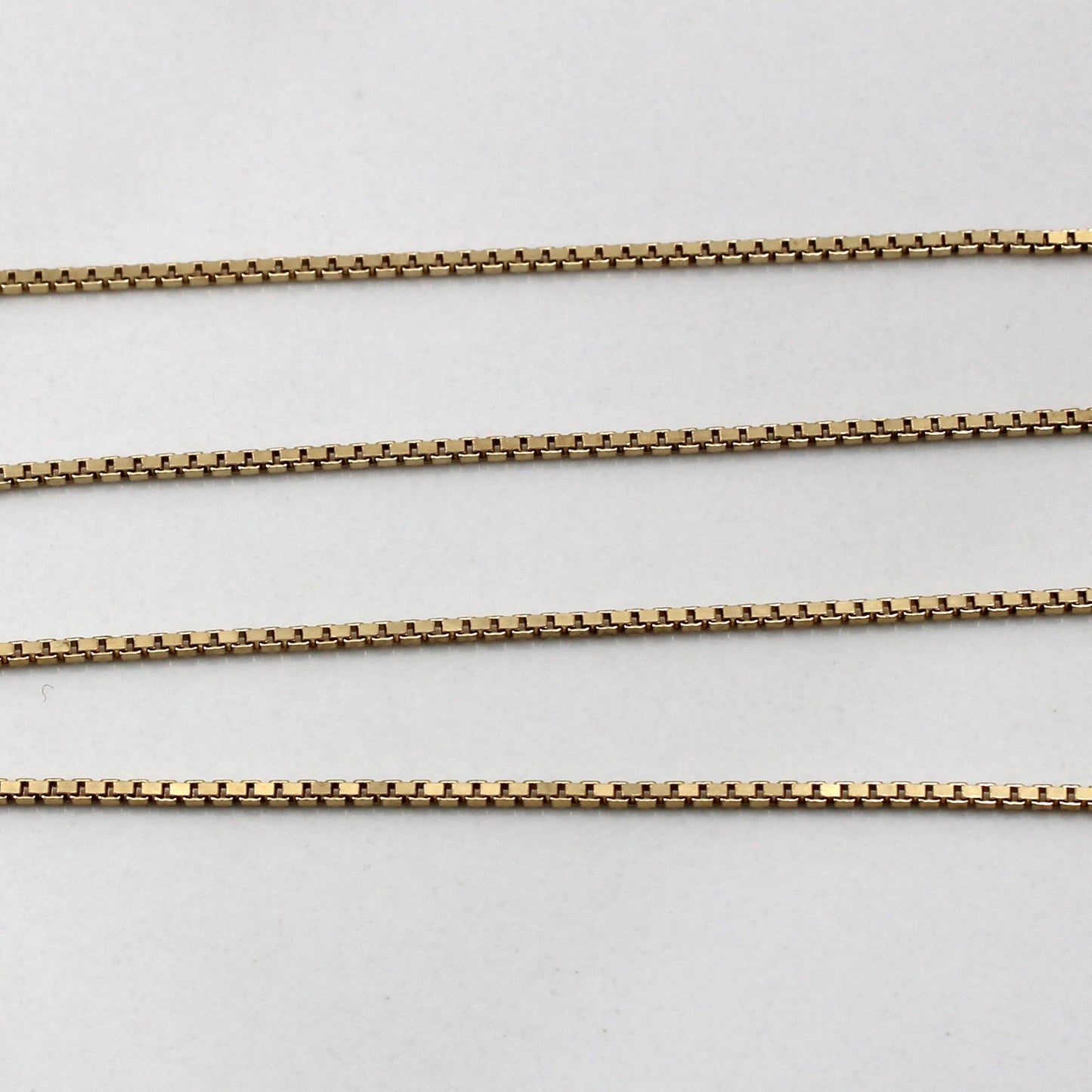 10k Yellow Gold Box Link Chain | 16|