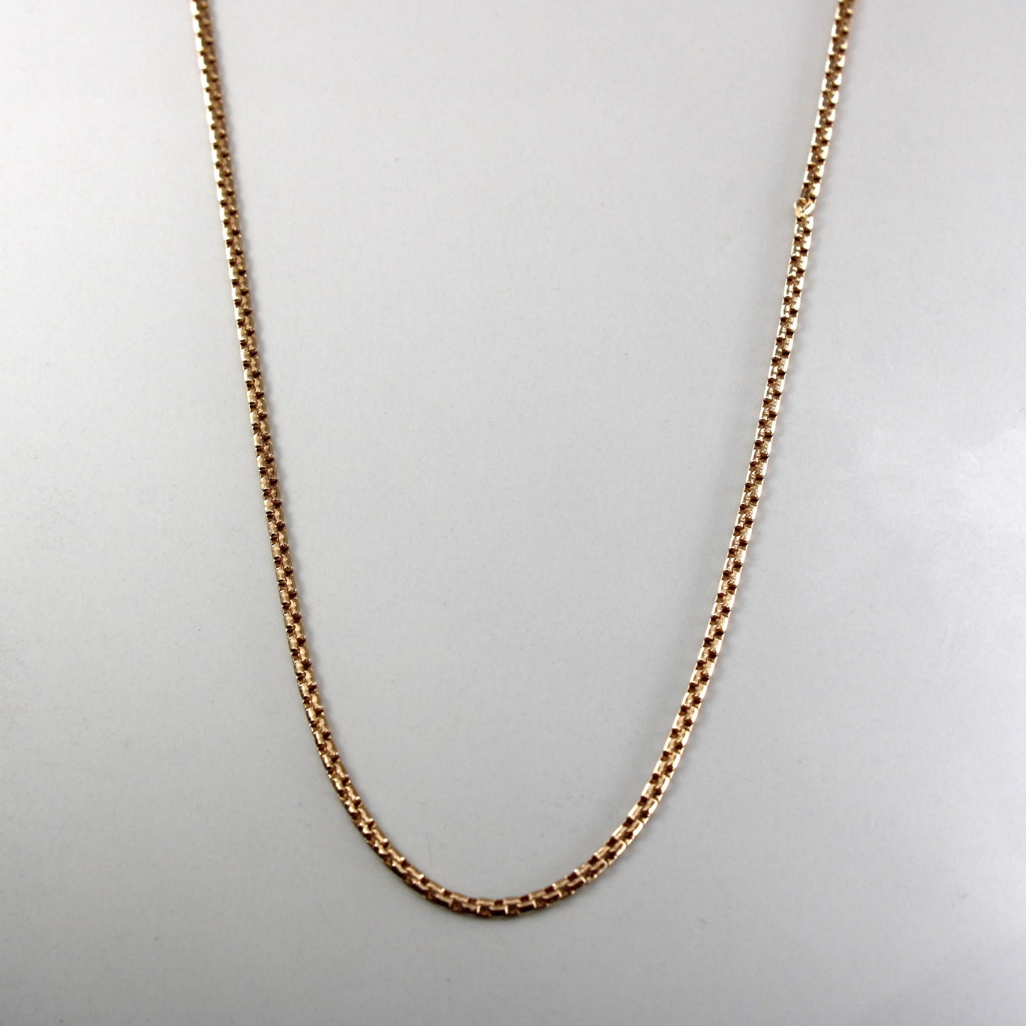 10k Yellow Gold Box Chain | 23|
