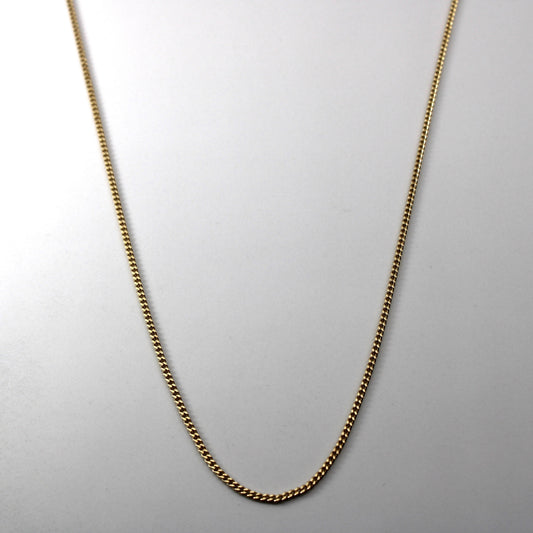 10k Yellow Gold Cable Link Chain | 26|