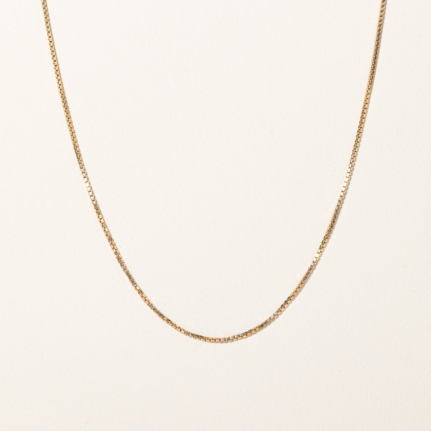 10k Yellow Gold Box Link Chain | 18 |